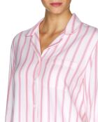 Chemise de Pyjama à rayures rose/blanc